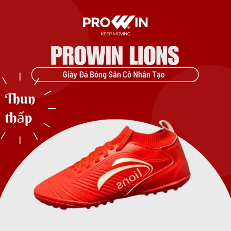 Giày đá bóng sân cỏ nhân tạo Prowin lion thun thấp 3