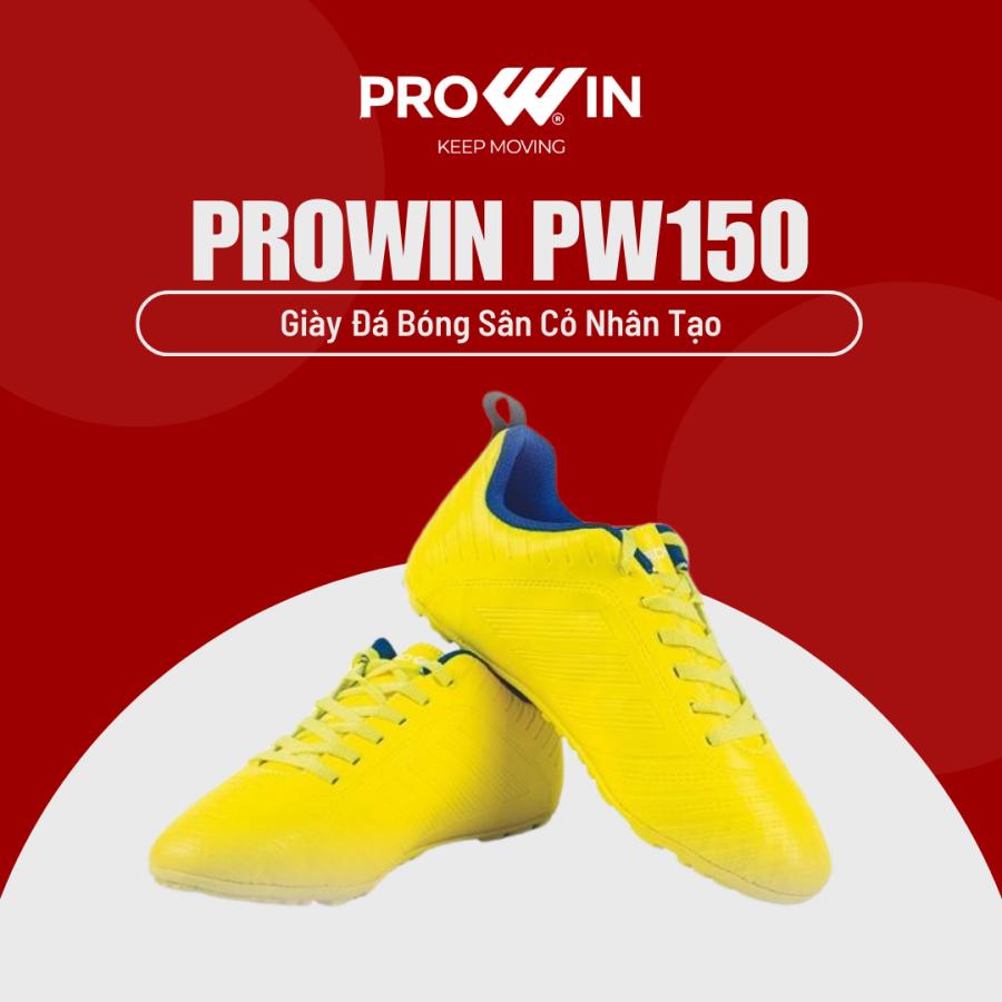 Giày đá bóng sân cỏ nhân tạo Prowin PW150 siêu êm khâu đế 100% chính hãng