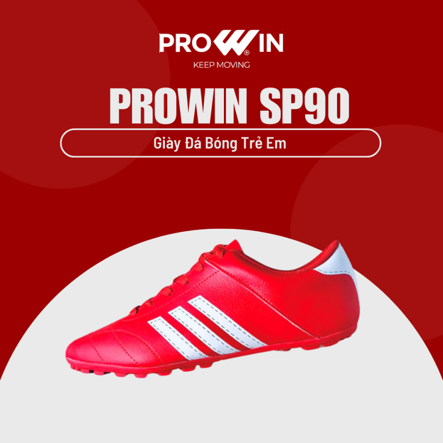 Giày đá bóng trẻ em sân cỏ nhân tạo Prowin SP90 ôm chân siêu êm