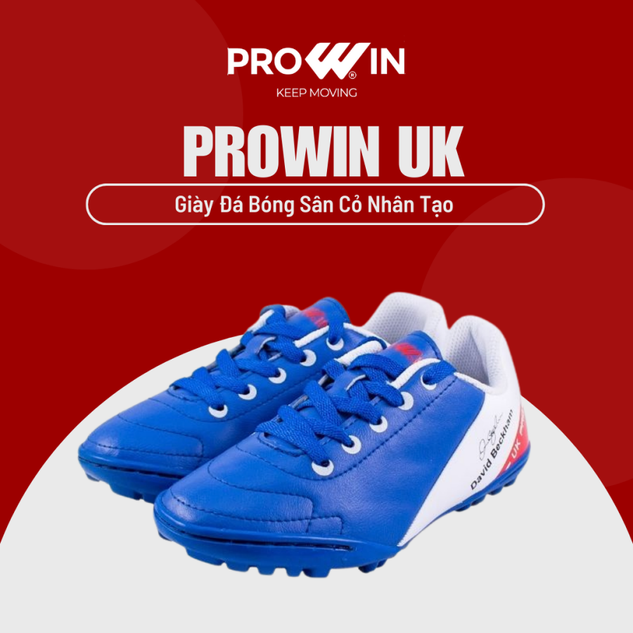 Giày đá bóng trẻ em sân cỏ nhân tạo Prowin UK êm chân chính hãng