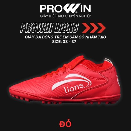 Giày Đá Bóng Trẻ Em Sân Cỏ Nhân Tạo Lions Thun Thấp 1