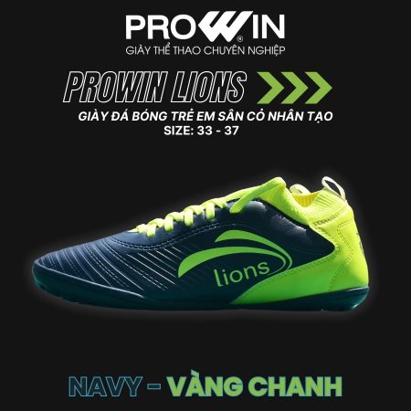 Giày Đá Bóng Trẻ Em Sân Cỏ Nhân Tạo Lions Thun Thấp 2