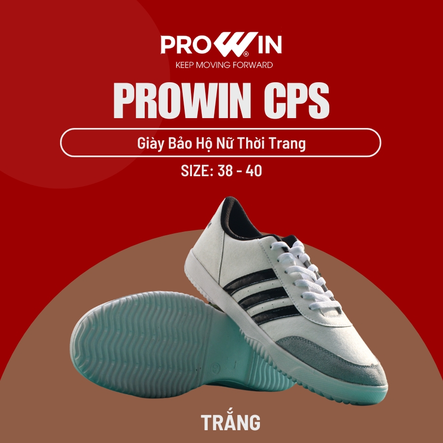 Giày bảo hộ lao động nữ Prowin CPS siêu nhẹ thời trang