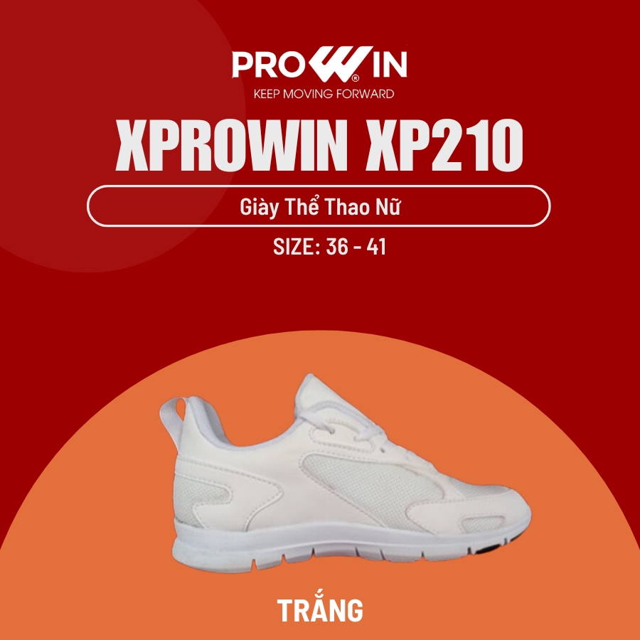 Giày thể thao nữ màu trắng sneaker XProwin XP210 chính hãng