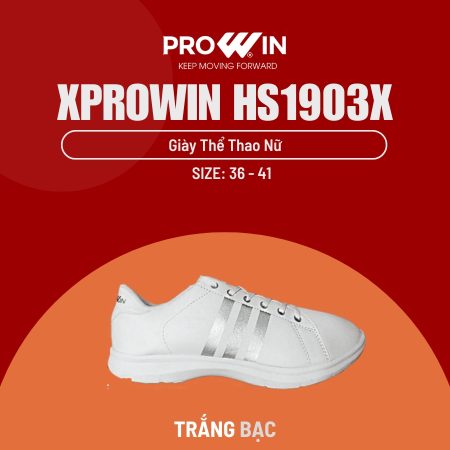 Giày thể thao nữ màu trắng sneaker XProwin HS1903X Siêu Nhẹ 2