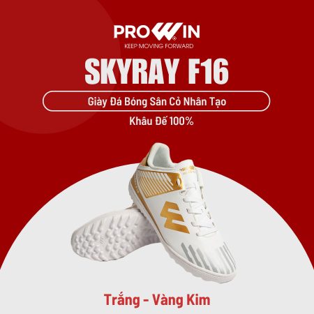 Giày đá bóng sân cỏ nhân tạo Prowin Skyray F16 chính hãng khâu đế 100% 2