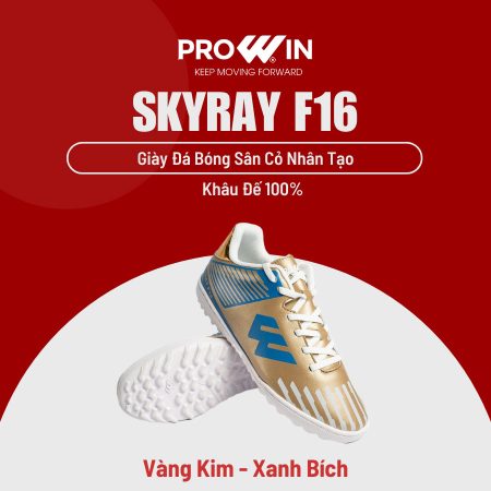 Giày đá bóng sân cỏ nhân tạo Prowin Skyray F16 chính hãng khâu đế 100% 3