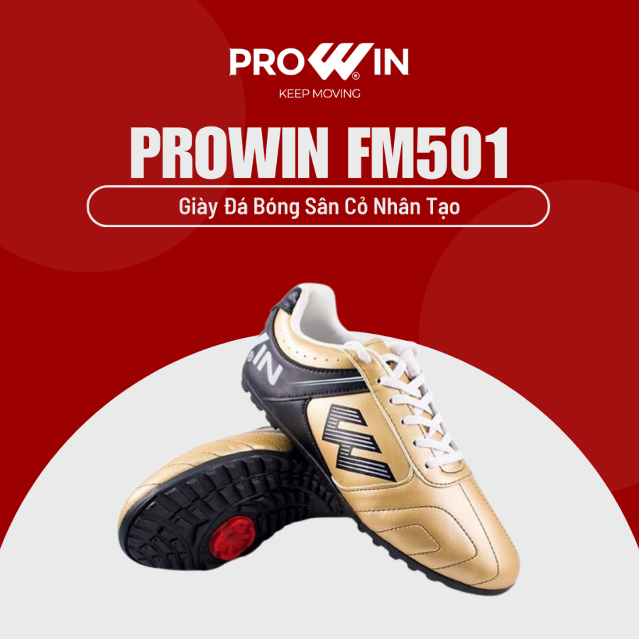 Giày Đá Bóng Sân Cỏ Nhân Tạo Prowin FM782 Khâu Đế 100%