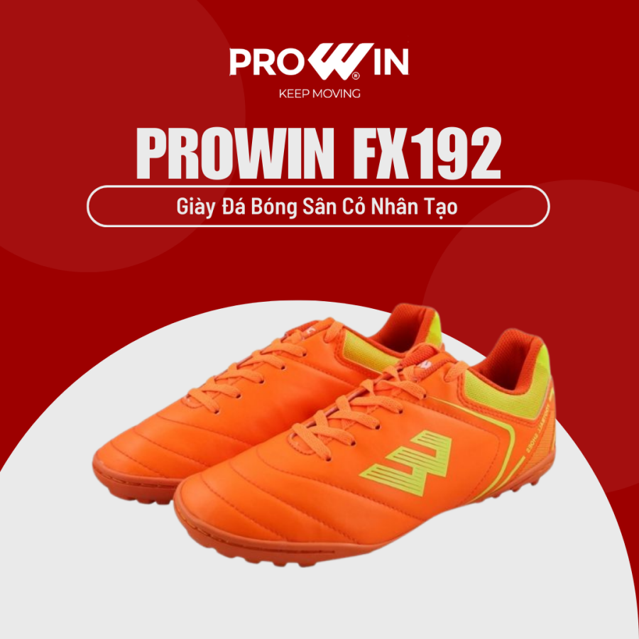 Giày đá bóng sân cỏ nhân tạo Prowin FX192 êm chân chính hãng