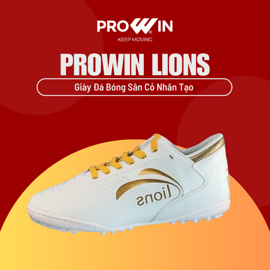 Giày đá bóng sân cỏ nhân tạo Prowin Lions khâu đế 100%
