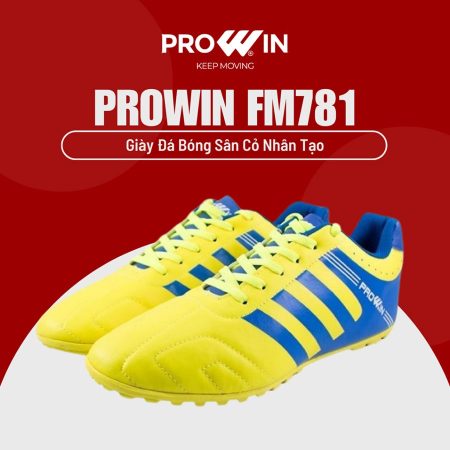 Giày đá bóng sân cỏ nhân tạo Prowin FM781 Khâu đế 100% 1