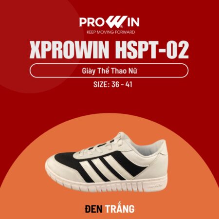 👟 Giày Thể Thao Nữ PROWIN HS-PT 02 – Êm Chân, Bền Đẹp, Giá Hợp Lý 🏫✨ 7 XPROWIN HSPT 02 DEN TRANG NU